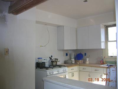 Kitchen fire, reconstruction Kitchen fire, reconstruction