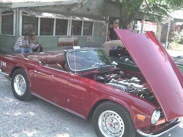 Nice 60's British Convertible. Riley's Tavern Classic Car Day. Hunter, Texas