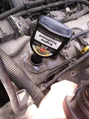 Mega Power Worn Motor Directions #2.  Add Engine Cleaner Treatment to motor's oil.