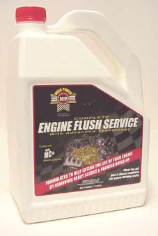 Mega Powers Engine Flush is the first advanment in sticky valves cleaning. It replaces the oil and has a 10 minute stay in the engine while idling. It is a true engine flush.